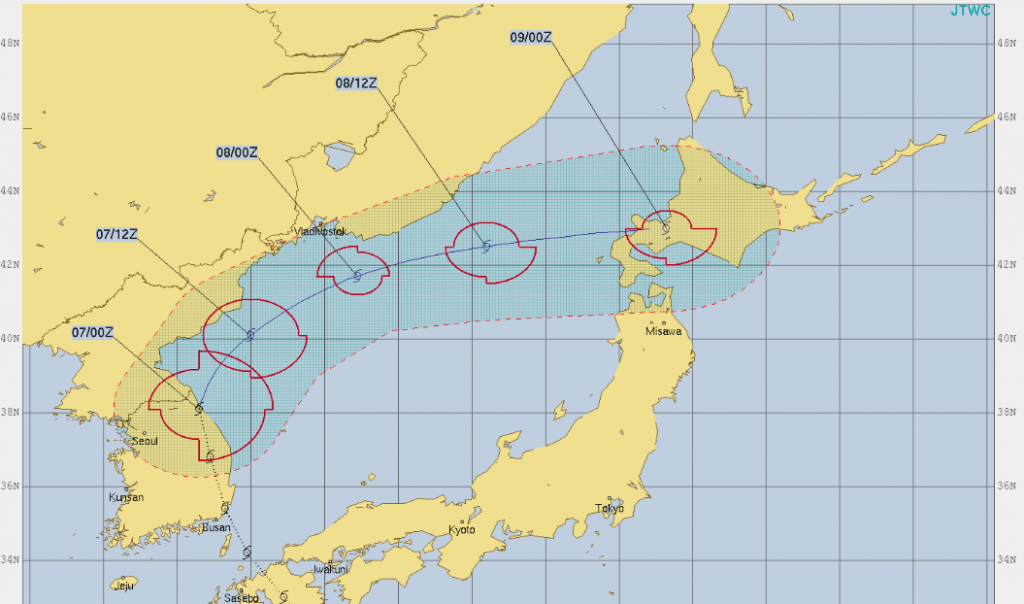 2019年 台風8号 9号 10号：JTWC 米軍台風進路図の見方！調べるポイントは3つ | マニアな航空資料館